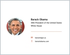 Exemplo de assinatura de e-mail - Barack Obama