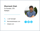 Exemplo de assinatura de e-mail - Dharmesh Shah