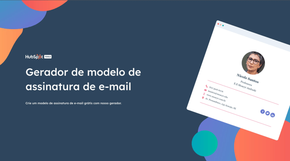 Gerador de Assinatura de E-mail - Homepage